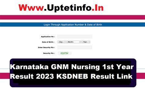 karnataka gnm nursing result 2023